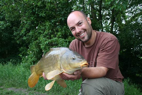 Adam Penning fishing at Par Fishery